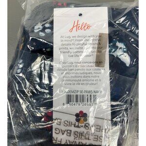 Lug Tandem SE RFID Wallet - Unisex Navy with Zipper, Animal Print, RFID Protecti